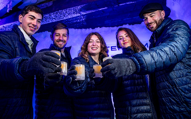 Shots in the icebar