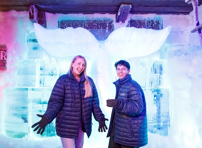 Giant Whale Tale at the Amsterdam Icebar Wow