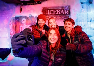 Amsterdam icebar fun selfie