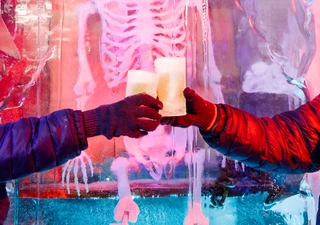 Glasses made of ice